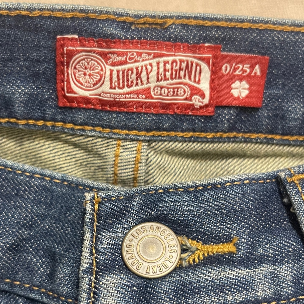 Lucky Brand Womens Jeans Size 0/25 A Blue Drew Mom High Rise Taper Denim Bottoms - Picture 9 of 14